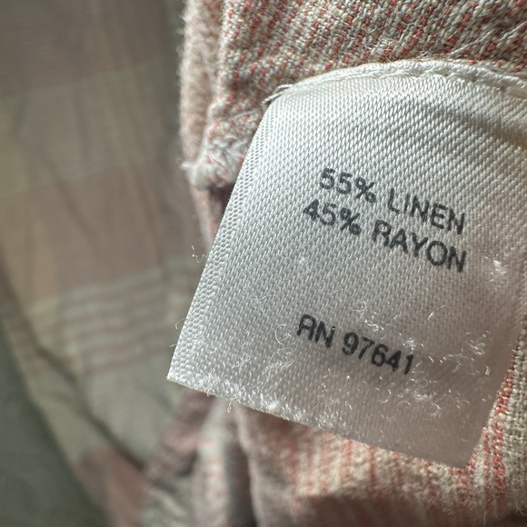 J. Jill PureJill Womens Size Large Cream Plaid Lagenlook Asymmetrical Dress - Picture 10 of 11